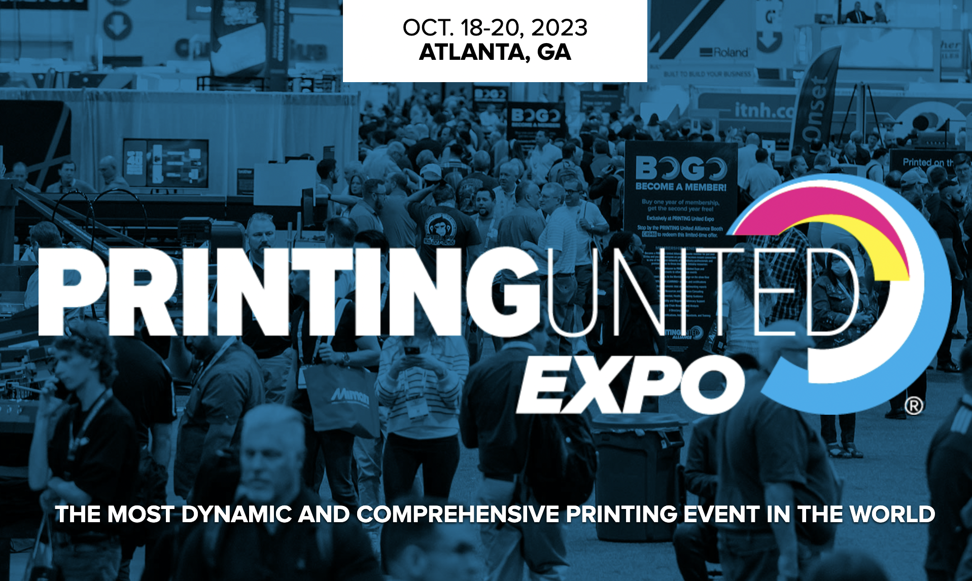 Printing United Expo banner