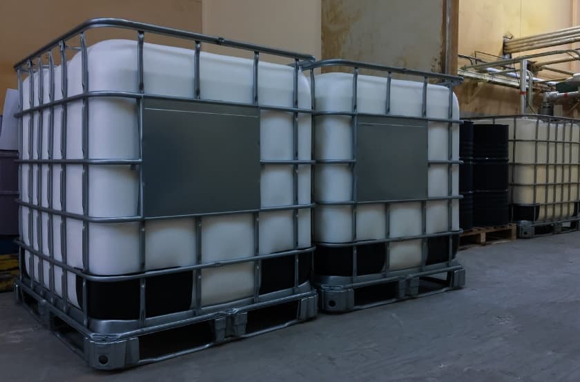 industrial containers of water 